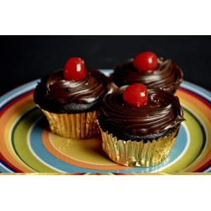 Cupcake, Chocolate Ganache